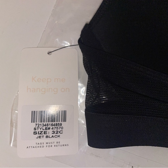 Lively 32C No-Wire Push up bra black lace - Picture 6 of 6